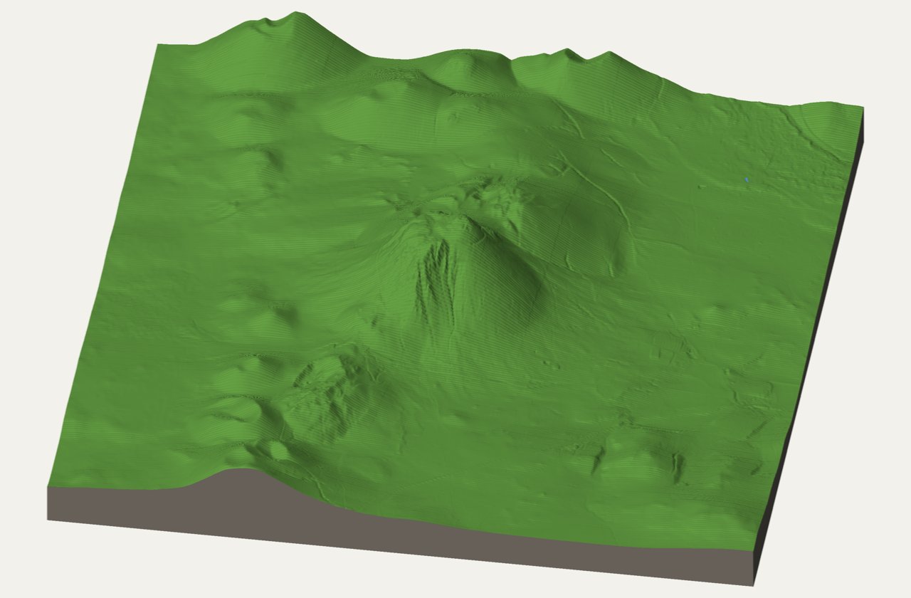 Le Puy de Dôme, modèle 3D